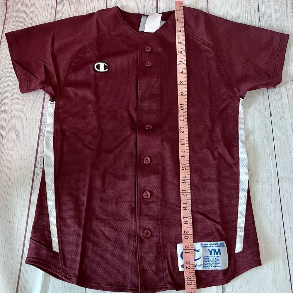 Champion Sports Full-Button Baseball Jersey YM OR YL One Jersey for the price - Picture 5 of 7